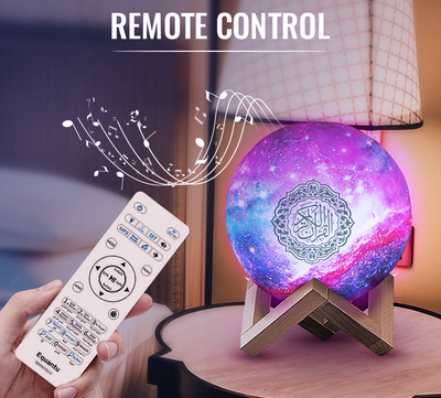 Colored Quran Moon lamp Speaker